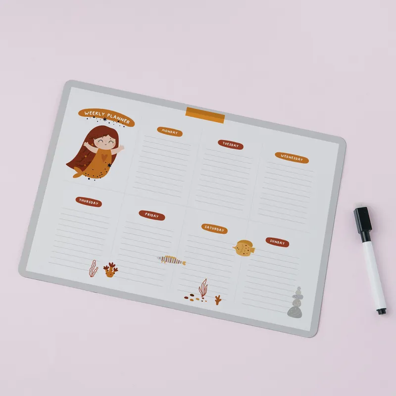 Magnetic Weekly Planner for Fridge