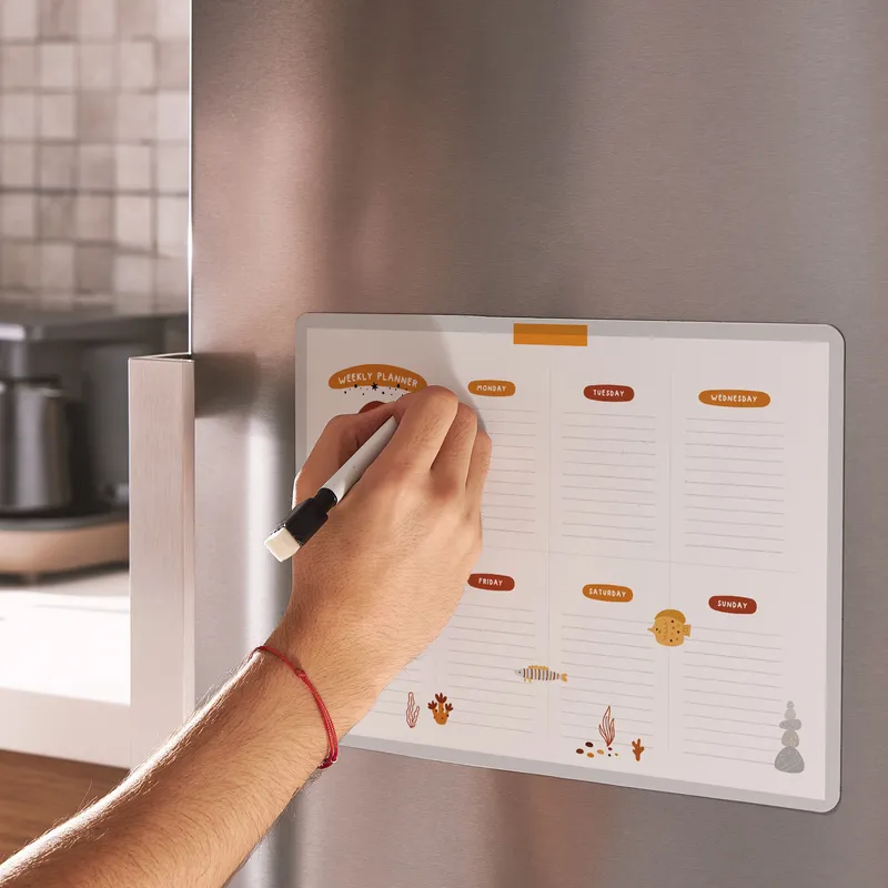 Magnetic Weekly Planner for Fridge