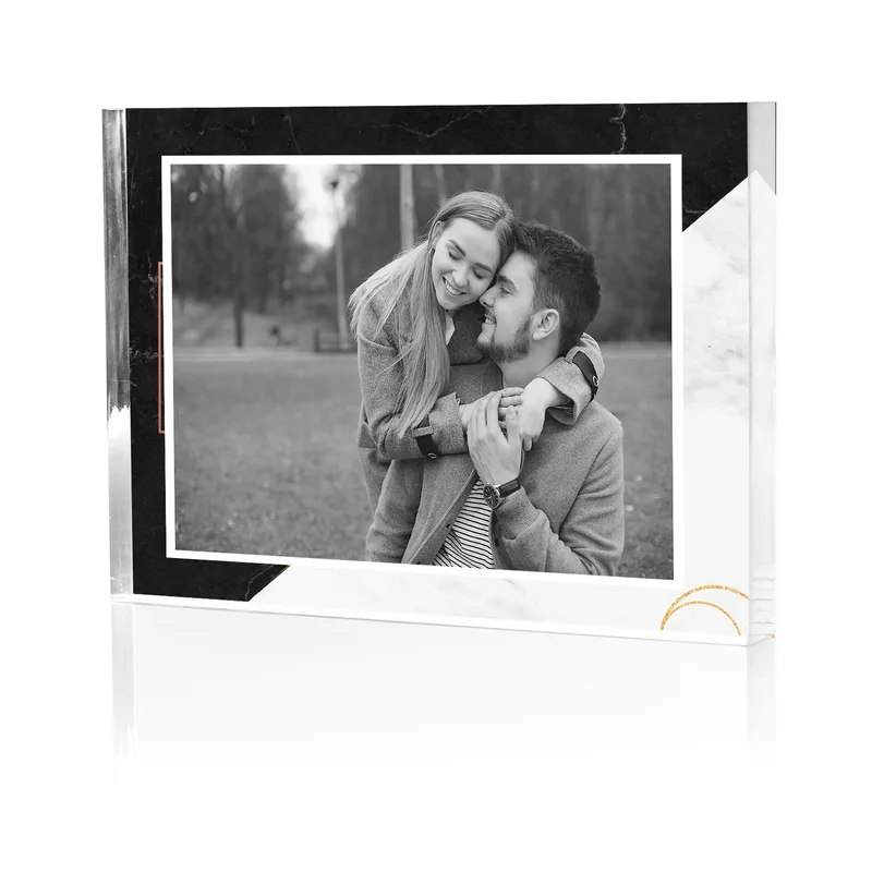Personalised Marble Acrylic Photo Frame for Gifts