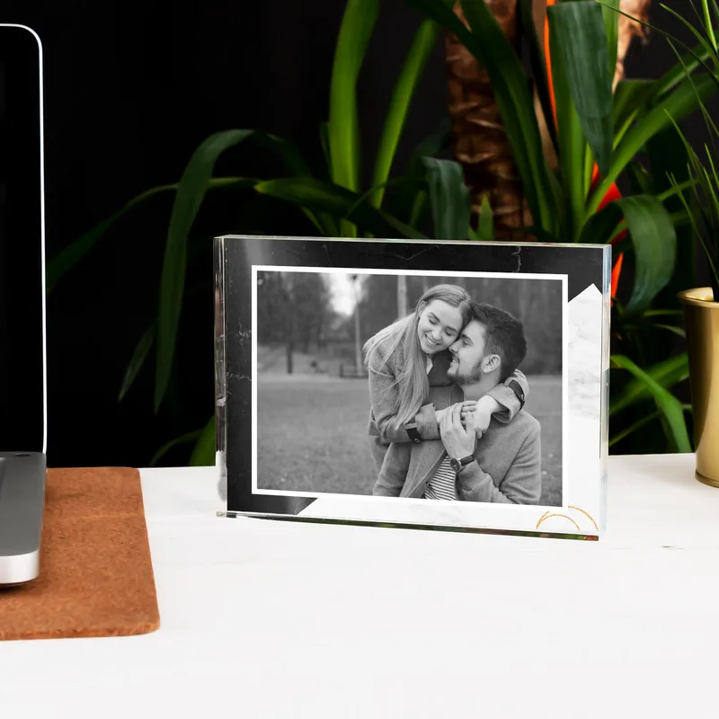 Personalised Marble Acrylic Photo Frame for Gifts