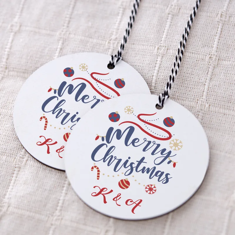 Personalised Christmas Tree Ornament with Custom Initials