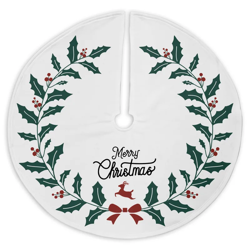 Merry Christmas Message Christmas Tree Skirt