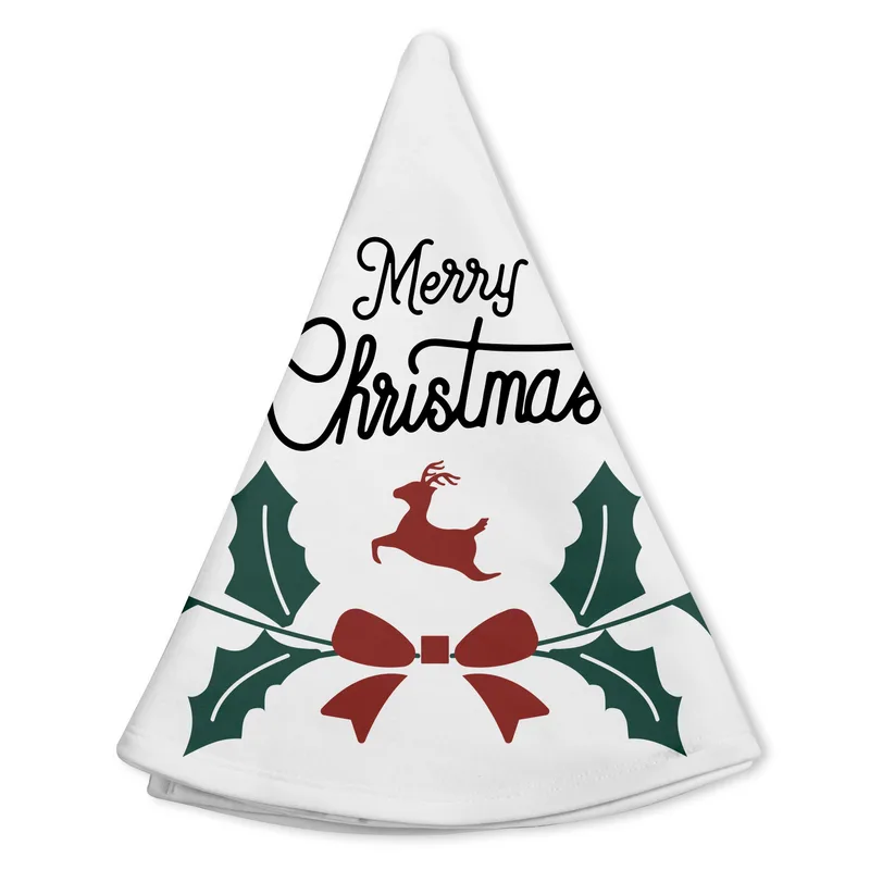 Merry Christmas Message Christmas Tree Skirt