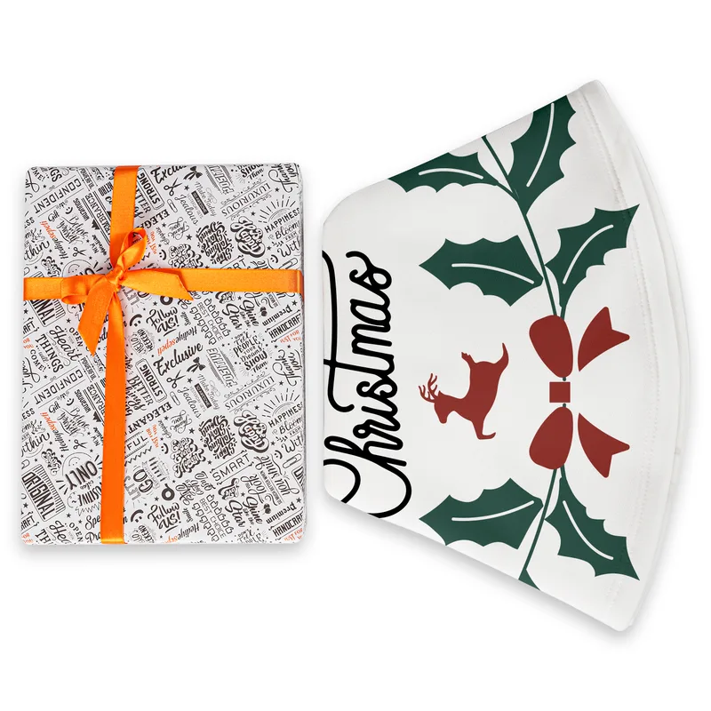 Merry Christmas Message Christmas Tree Skirt