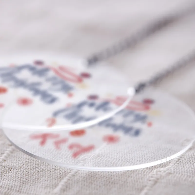 Personalised Acrylic Christmas Ornament with Initials