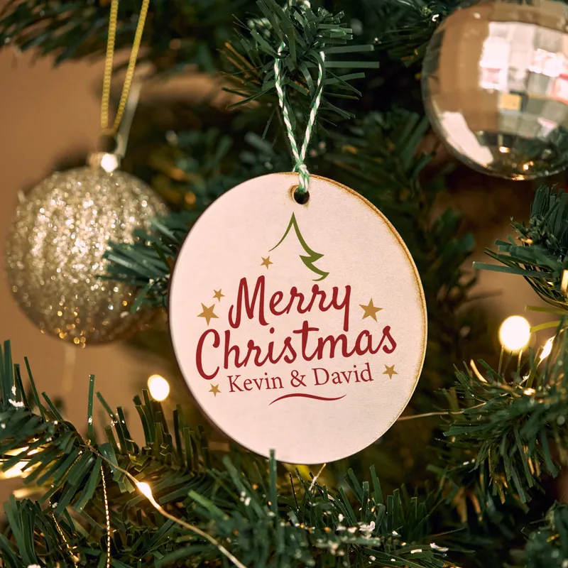 Personalised MDF Christmas Tree Ornament for All Ages