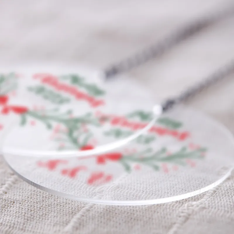 Merry Christmas! Personalized Christmas Ornament with Initials