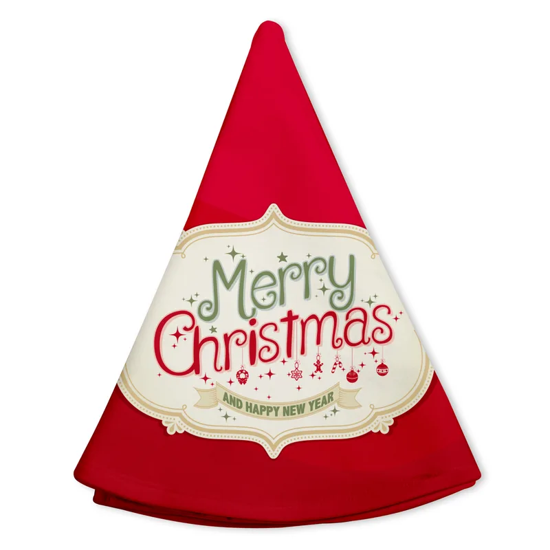 Personalised Christmas Tree Skirt with Custom Message