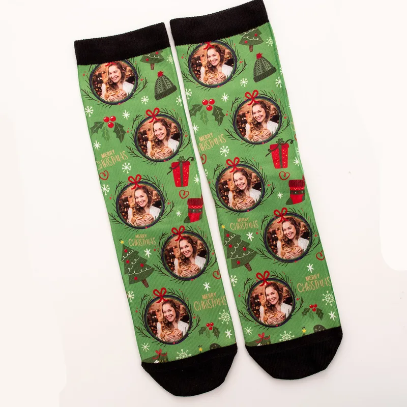 Personalised Christmas Photo Socks for Festive Fun