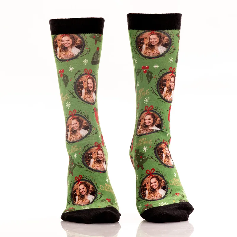Personalised Christmas Photo Socks for Festive Fun