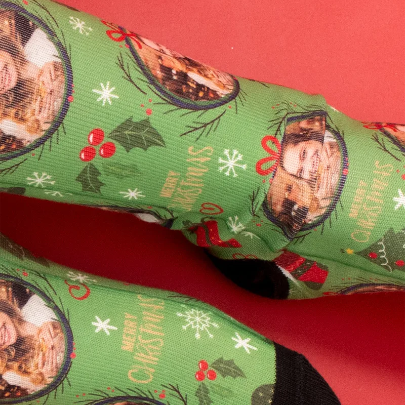 Personalised Christmas Photo Socks for Festive Fun