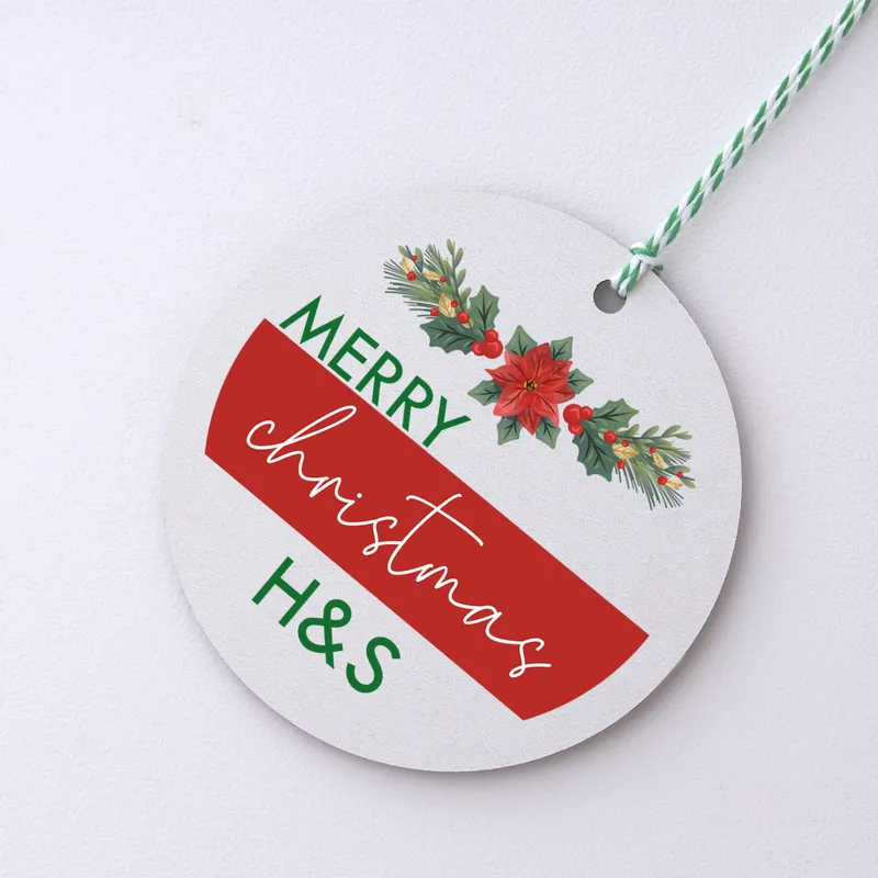 Personalised Christmas Tree Ornament with Custom Message