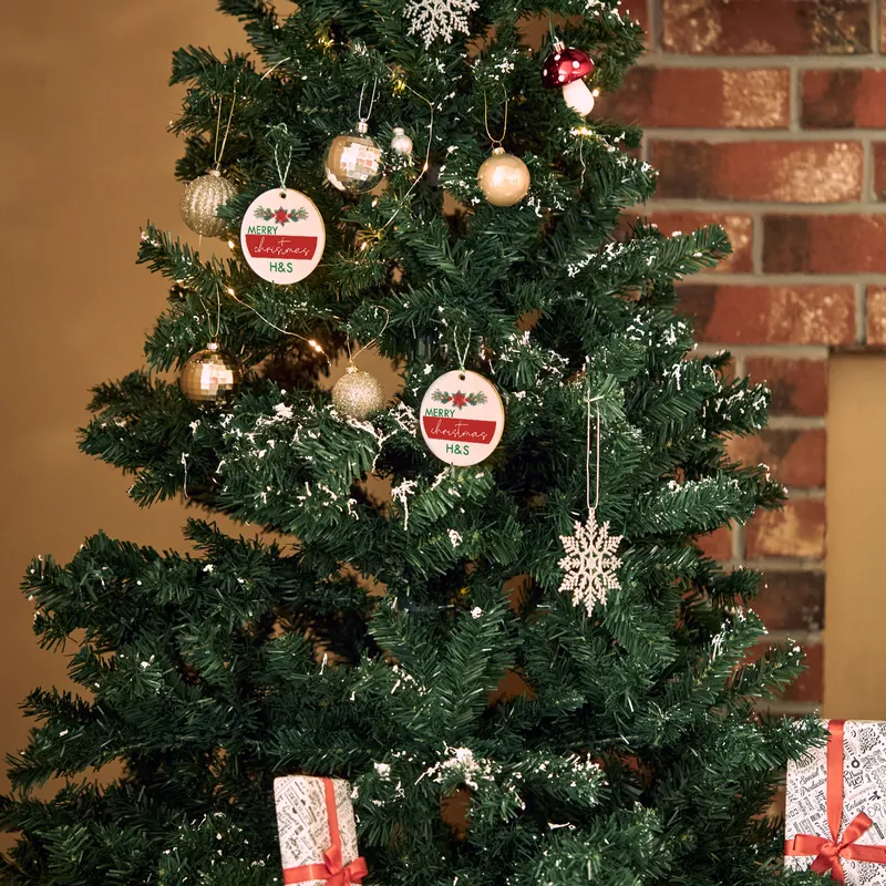 Personalised Christmas Tree Ornament with Custom Message