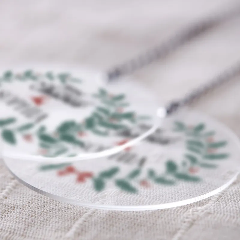 Personalised Acrylic Christmas Tree Ornament for Adults