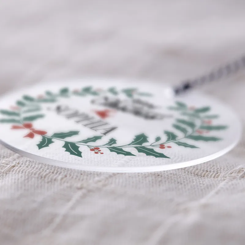 Personalised Acrylic Christmas Tree Ornament for Adults