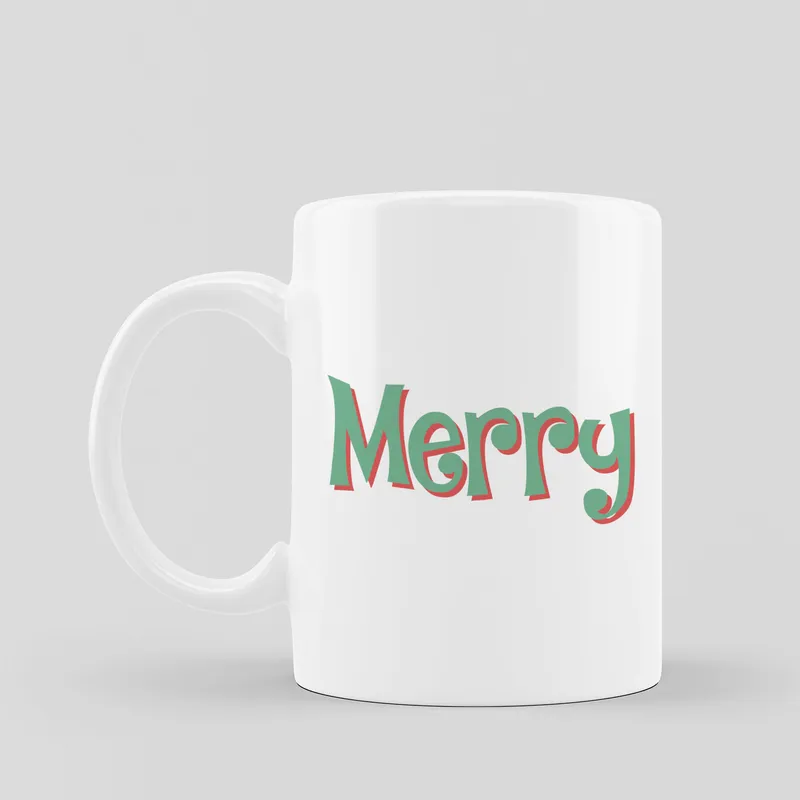 Merry Joy Christmas Coffee Mug