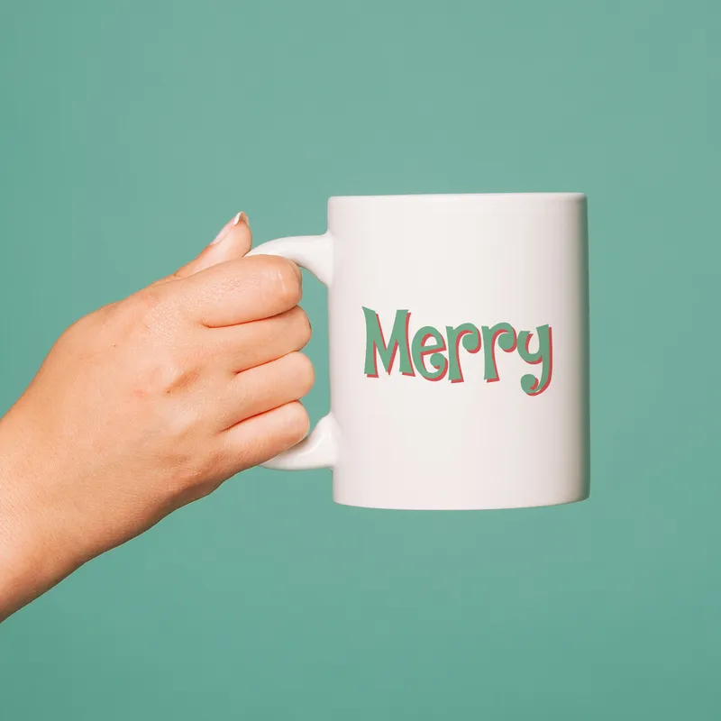 Merry Joy Christmas Coffee Mug