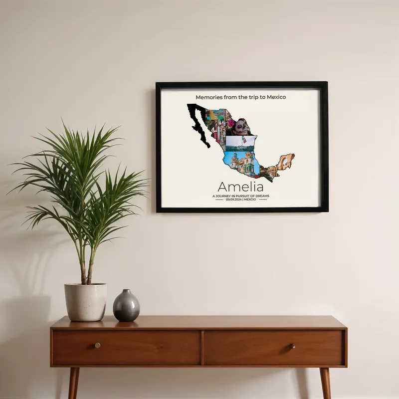 Mexico Travel Photo Collage Frame - 12x16