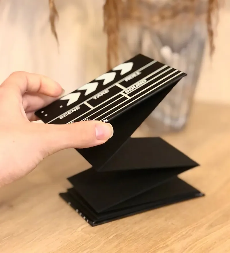 Mini Album with Clapperboard Design