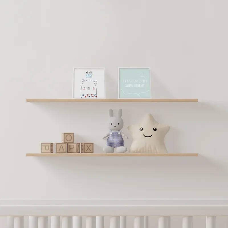 Minimal Bear Design Frame for Baby Room