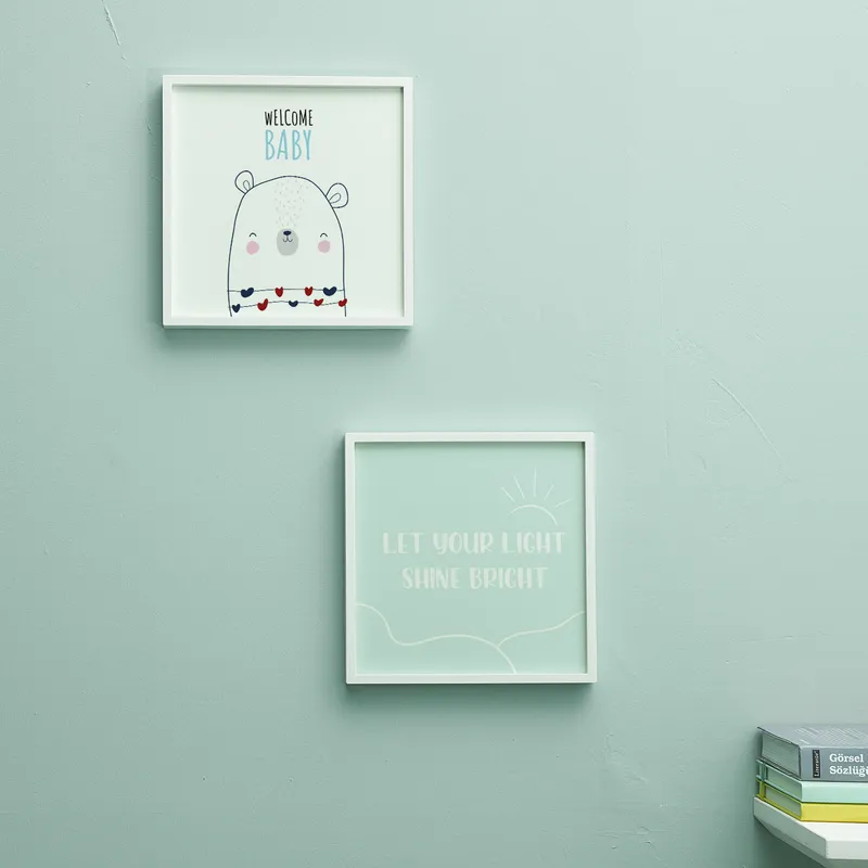 Minimal Bear Design Frame for Baby Room