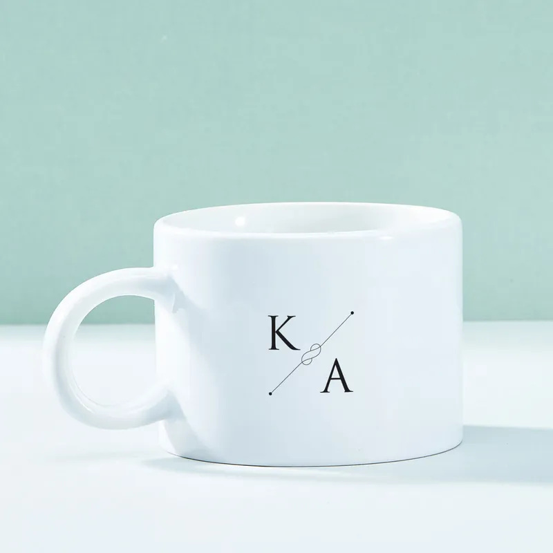 Minimal Design Cup with Letter Customization