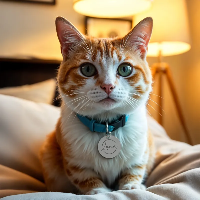 Minimal Design Custom Pet Name Tag