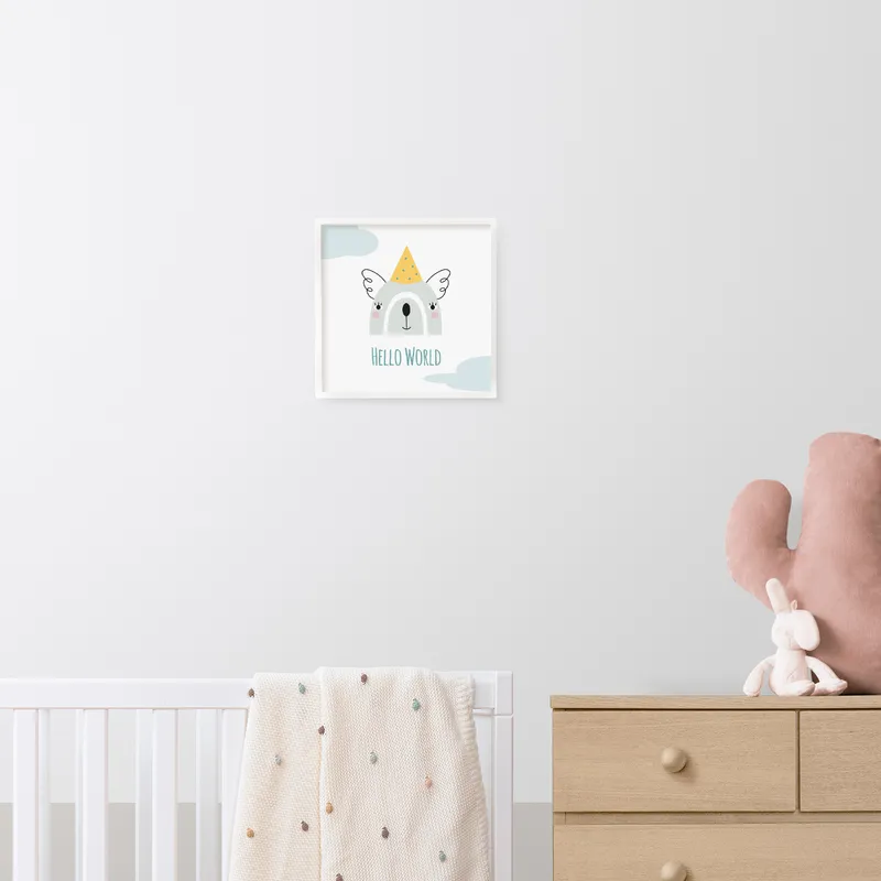 Minimal Design Frame for Baby Room