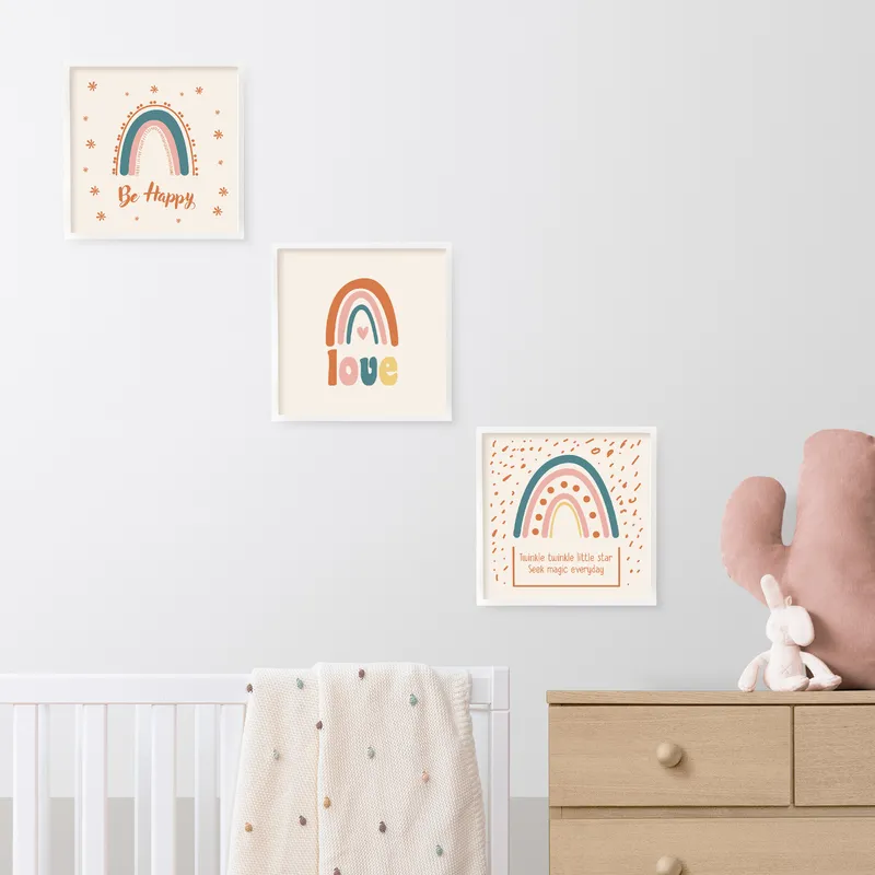 Minimal Design Frame for Baby Room