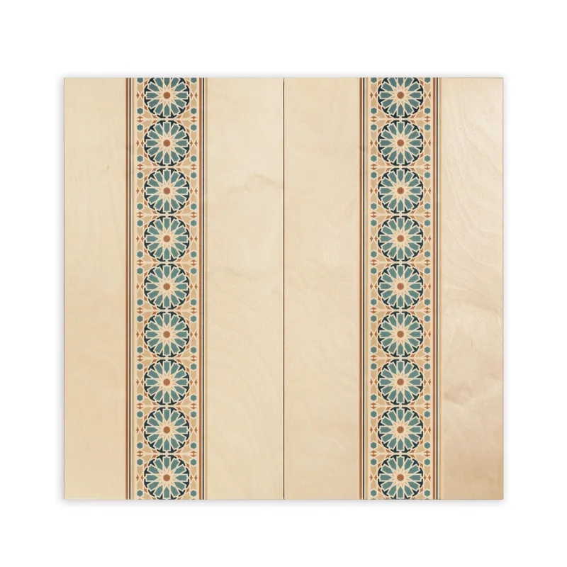 Handcrafted Wooden Backgammon Set with Ethnic Design