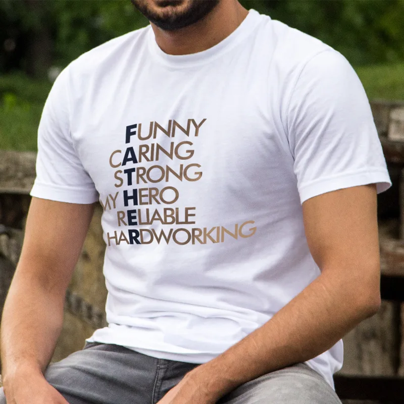 Minimalist Tribute T-Shirt for Dad's Special Day