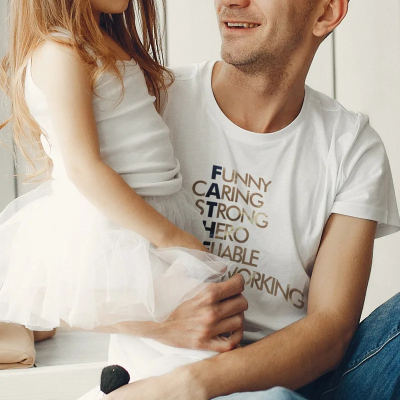 Minimalist Tribute T-Shirt for Dad's Special Day