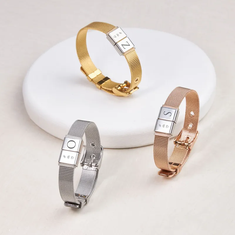 Minimal Designed Steel Mesh Bracelet