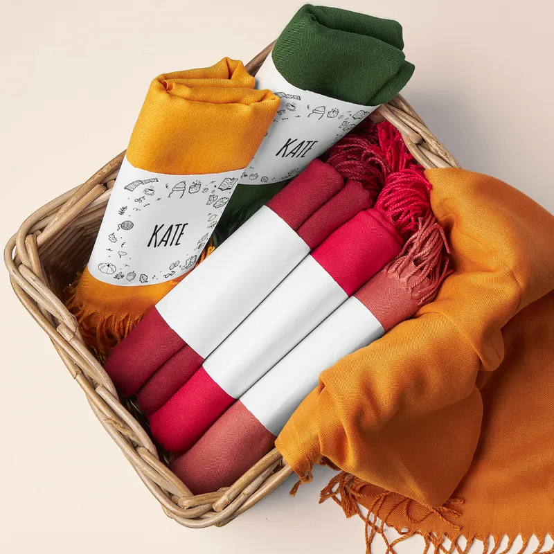 Minimal Icon Design Personalised Women's Scarf