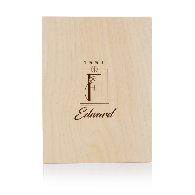 Personalised Whiskey Glass Set with Engraved Wooden Box