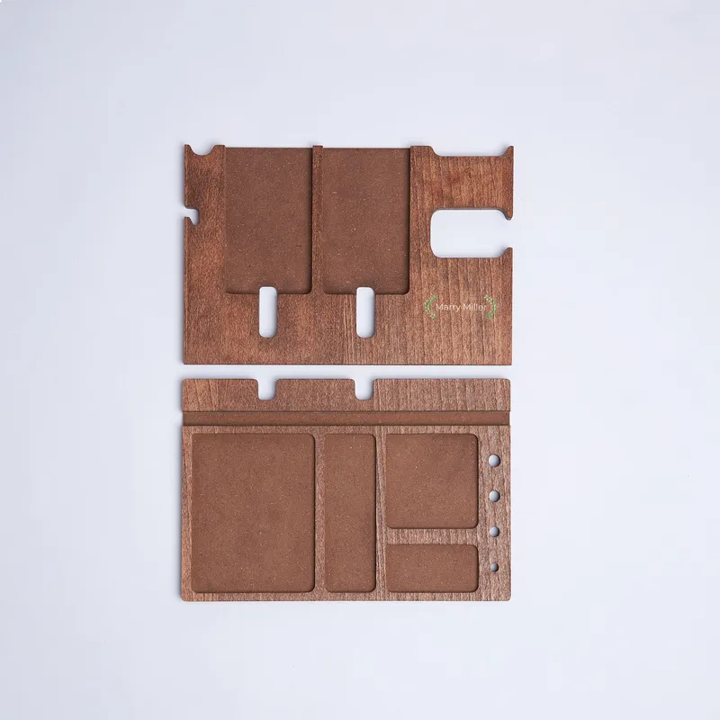 Personalised Leaf Design Desk Organiser for Women and Professionals