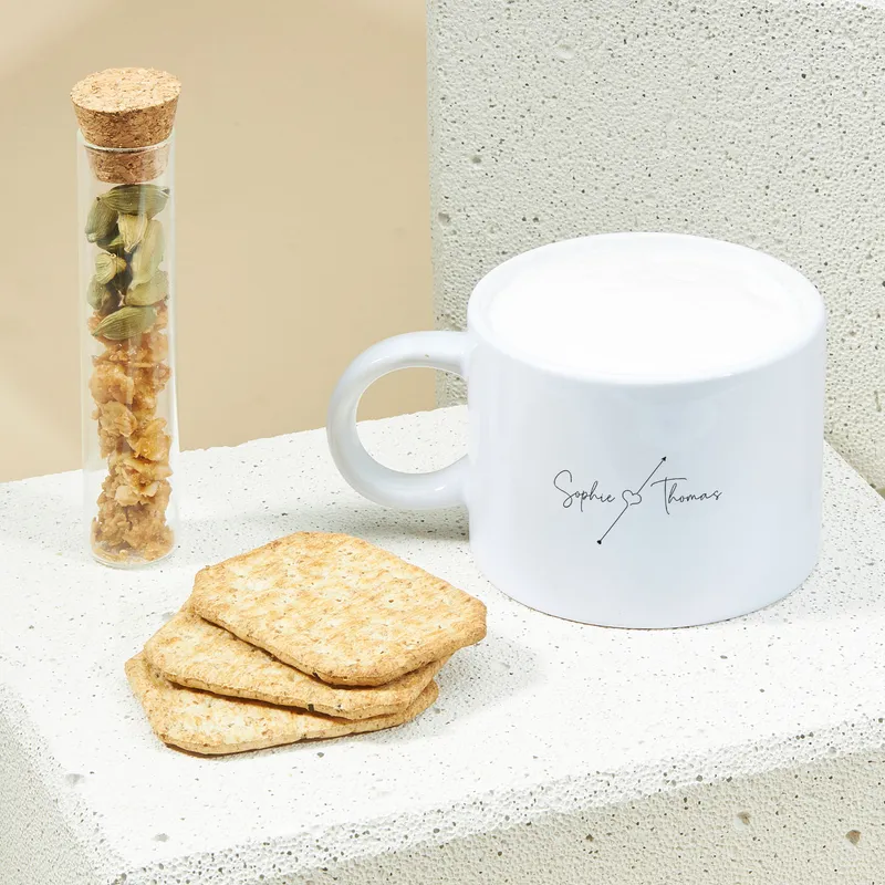 Minimal Name Printed Coffee Cup
