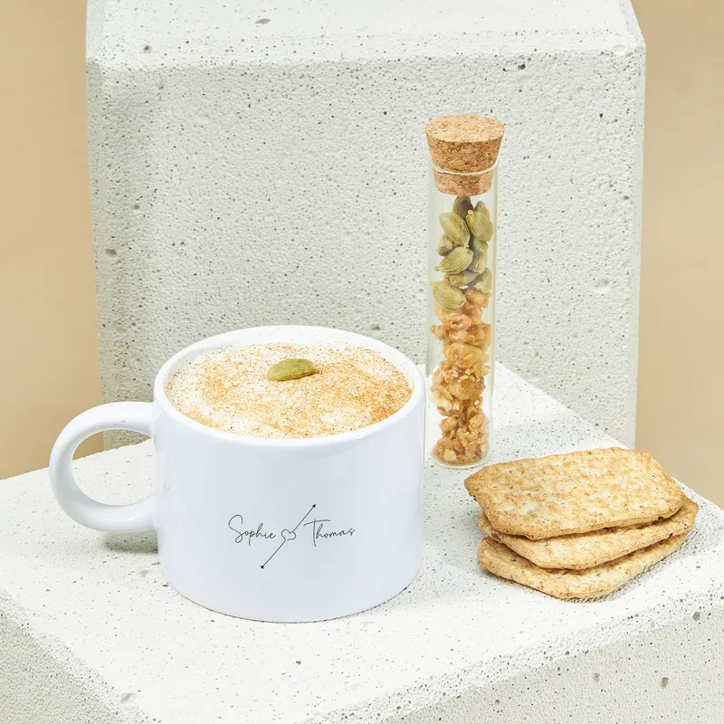 Minimal Name Printed Coffee Cup