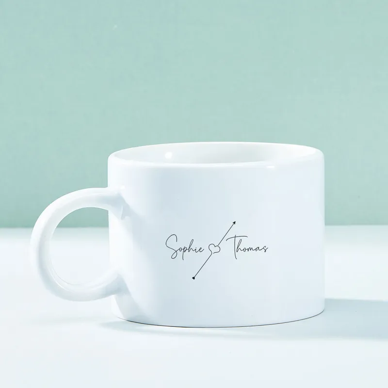 Minimal Name Printed Coffee Cup