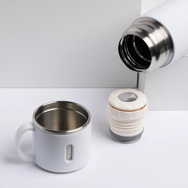 Minimal Nature Design Thermos with Mug