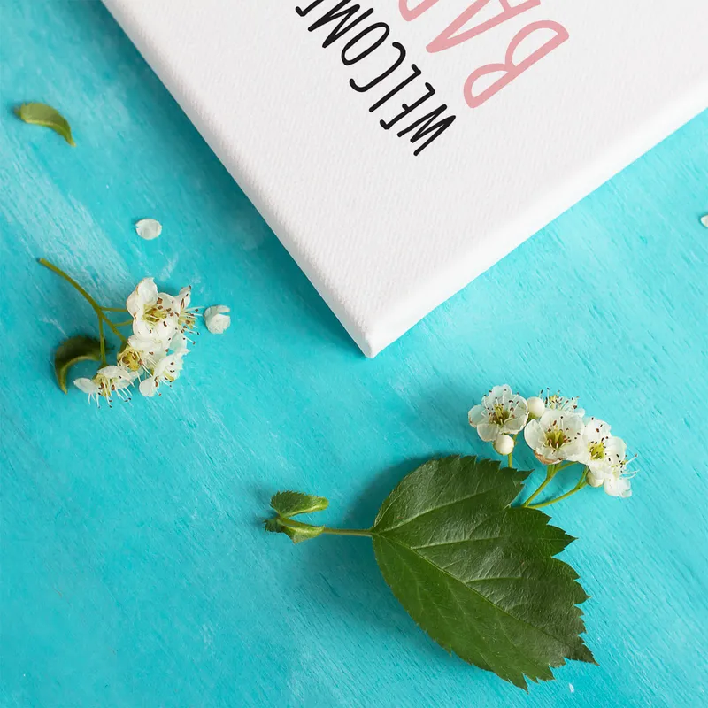 Minimal Rabbit Designed Canvas for Baby Room