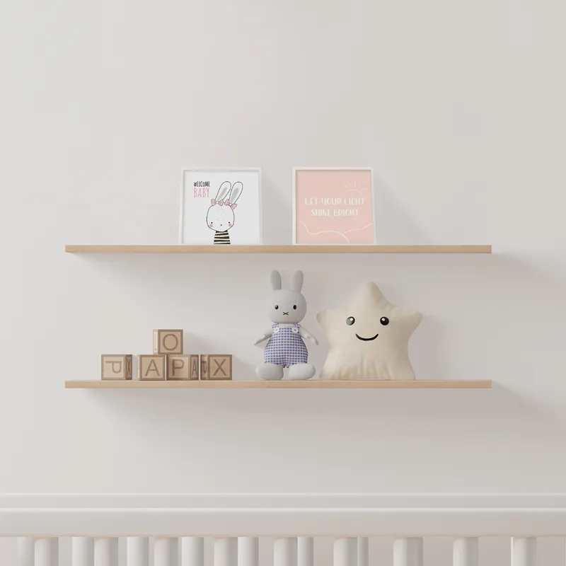 Minimal Rabbit Designed Frame for Baby Room