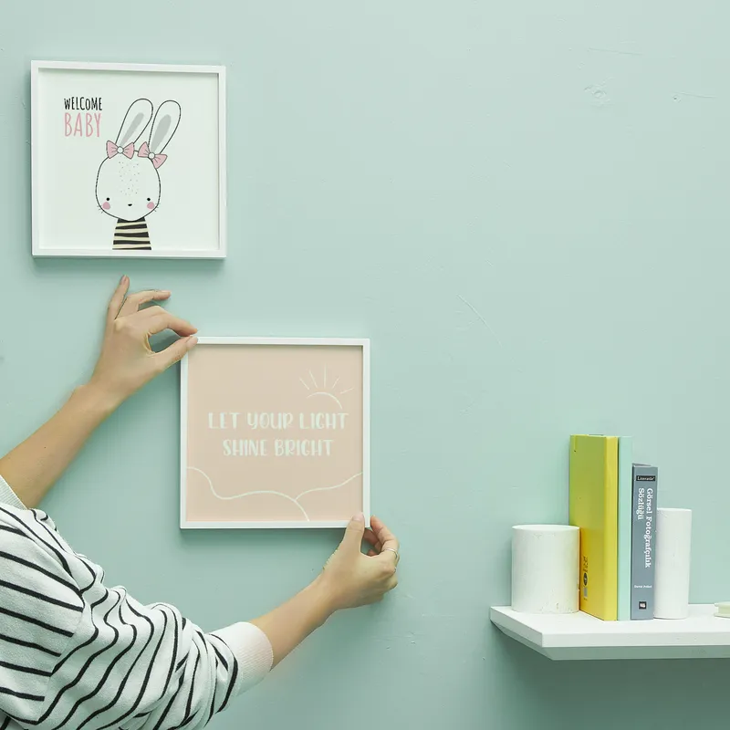 Minimal Rabbit Designed Frame for Baby Room