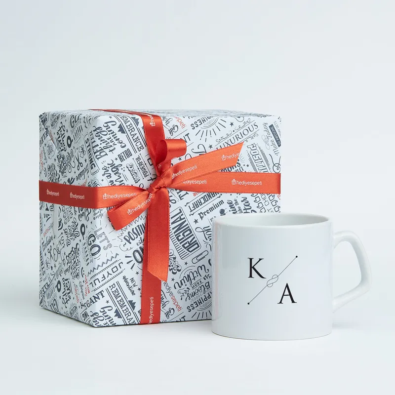 Minimalist Initial Design Tea Coffee Mug