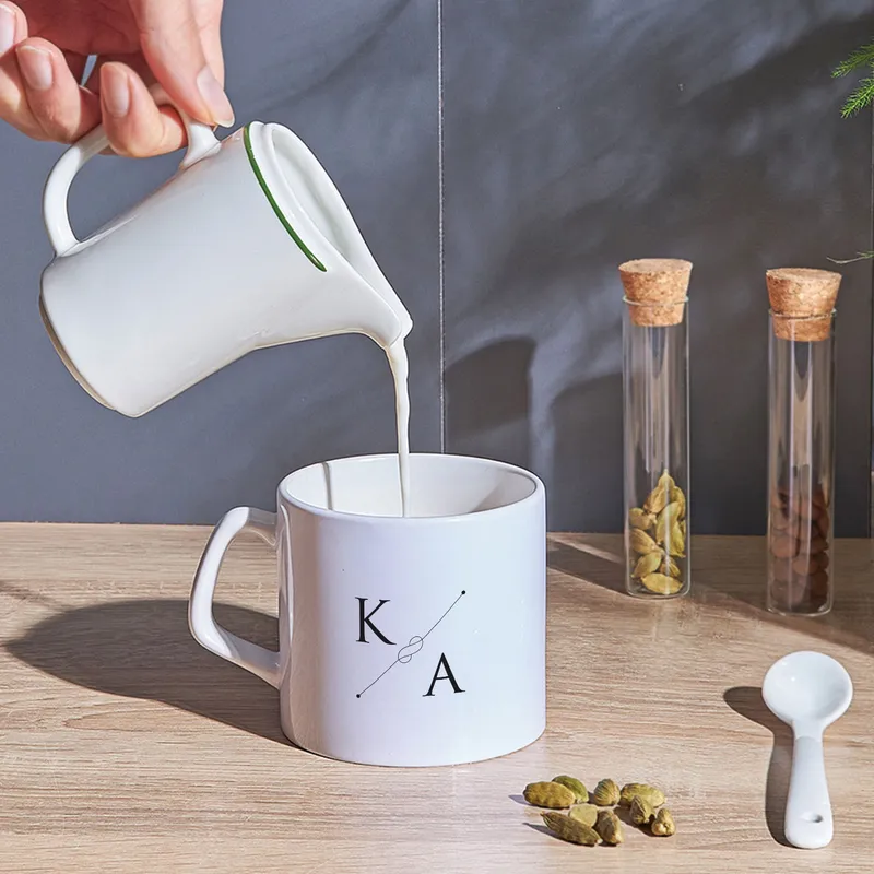 Minimalist Initial Design Tea Coffee Mug