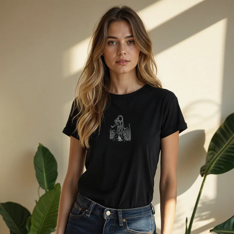 Minimalist Line Drawing Personalized T-Shirt