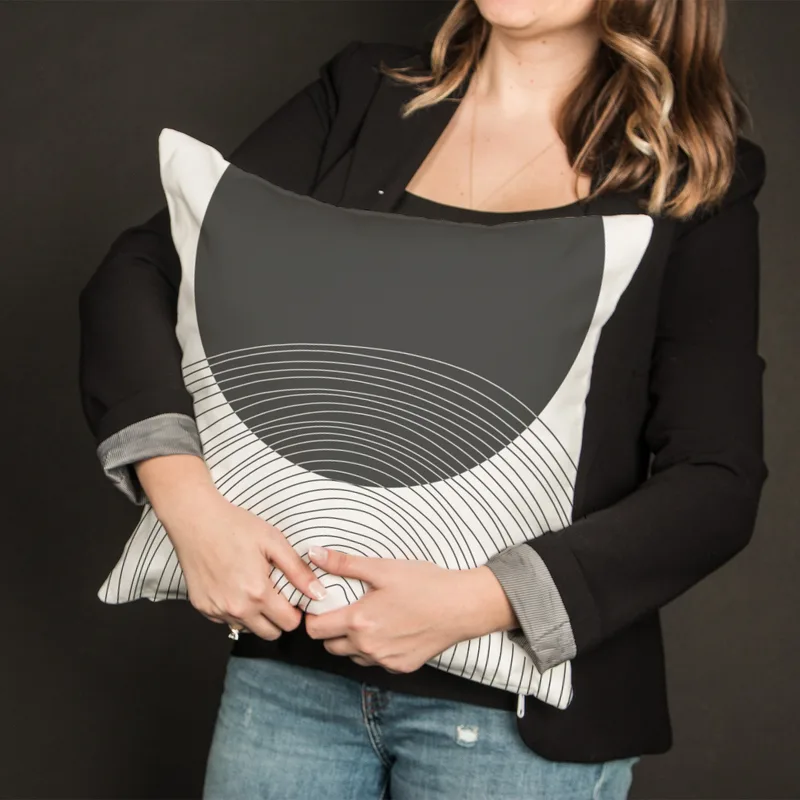 Modern Lines Designed Decorative Pillow Cushion