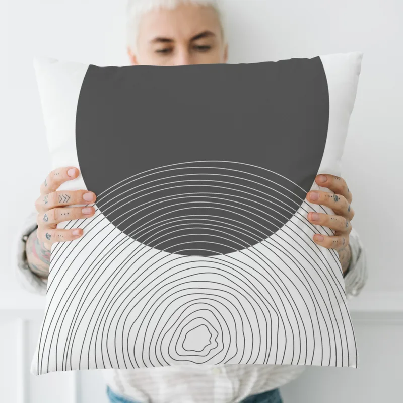 Modern Lines Designed Decorative Pillow Cushion