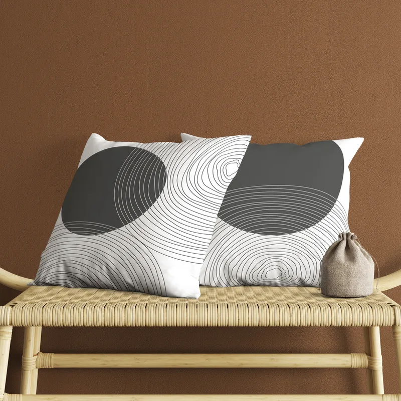 Modern Lines Designed Decorative Pillow Cushion