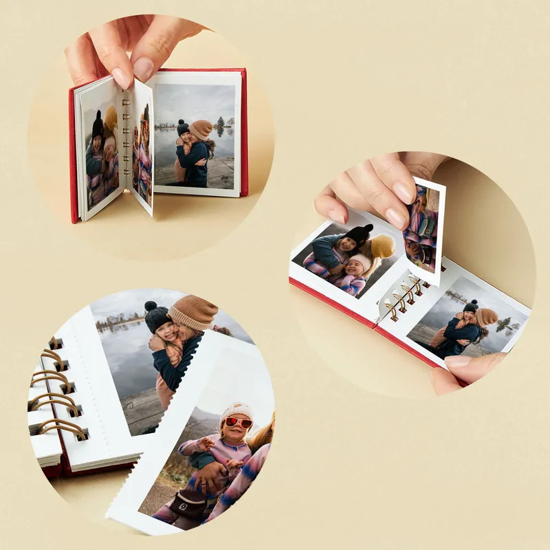 Mom Description 40-Photo Printed Mini Photo Album for Mother's Day